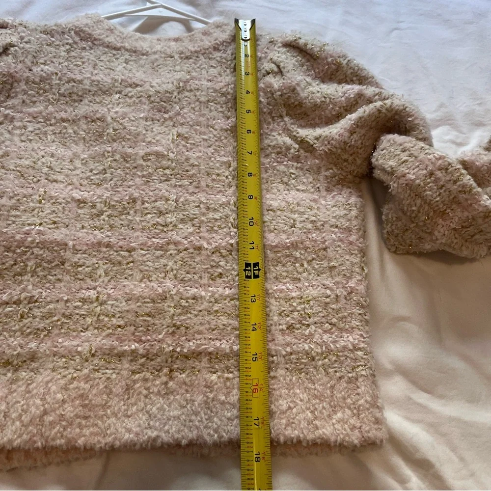 LoveShackFancy Set Saxson Cardigan Sweater & Bibi Skirt Plush Pink Cream Small
